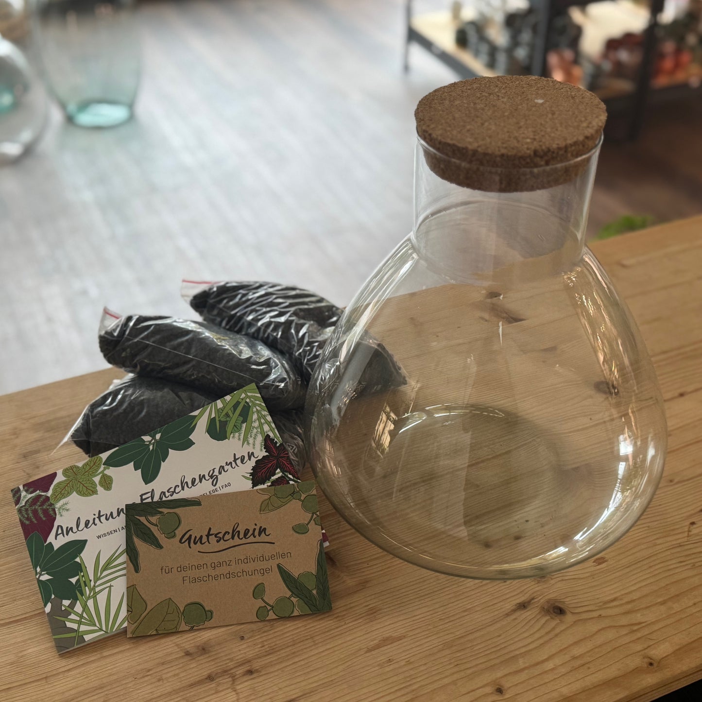 Individuelles Flaschengarten DIY Geschenkset 'Wilhelmsburg'