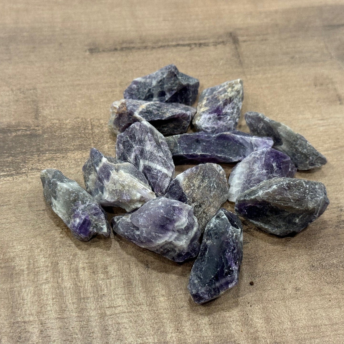 Amethyst Chevron Rohsteine | 125 g