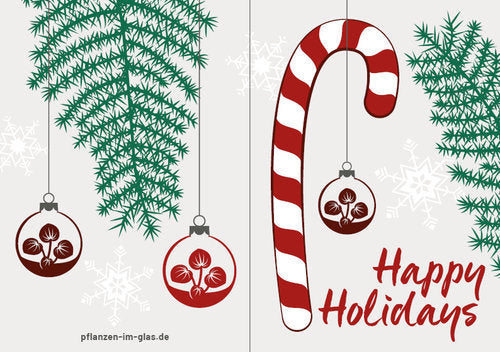 Klappkarte "Happy Holidays", 10,5 cm x 14,8 cm