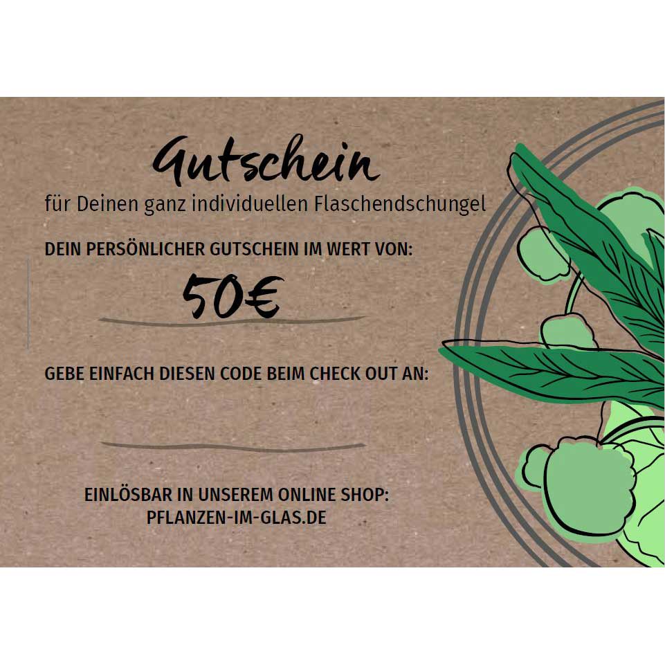Gutscheincode für den Onlineshop (digital)