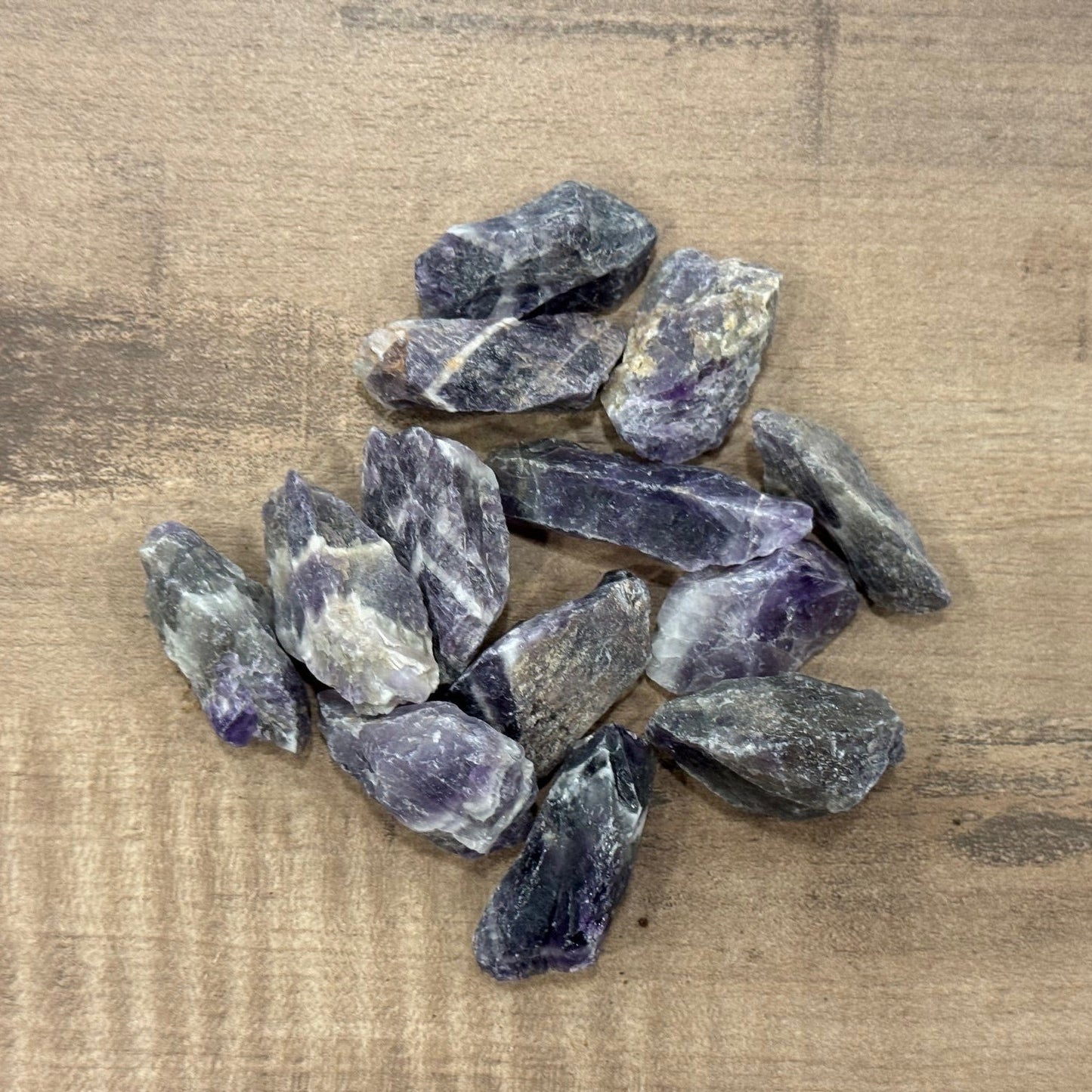 Amethyst Chevron Rohsteine | 125 g