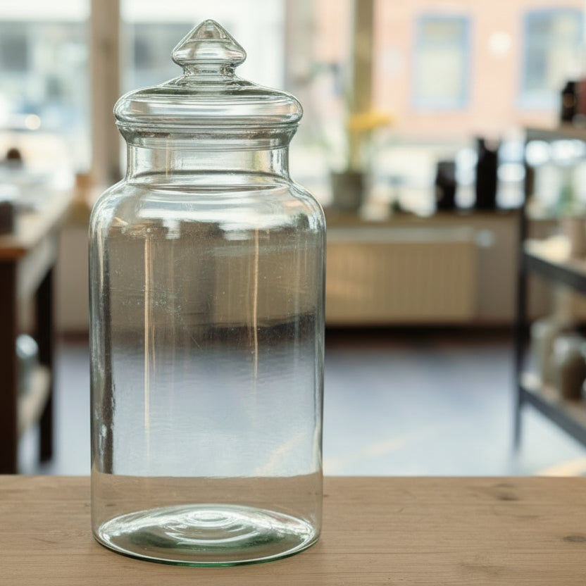 Eco-Glasvase 'Fuhlsbüttel mit Glasdeckel' Höhe:42cm, Ø19cm